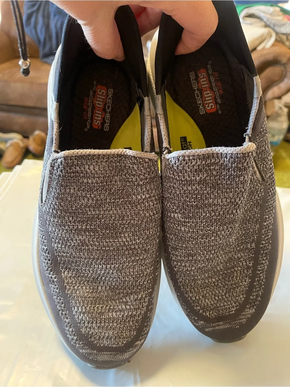 Skechers  Men’s Slip-Ins Neville Slip On  Sneaker Size 10  Gray